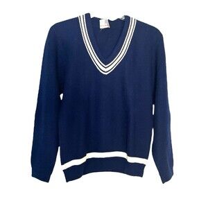 Vintage Charles Wolf Men's Sweater 100% Nordic Wool Mothproof Size Medium READ